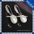 AA 8-9MM Fashionable rice round shape pearl jewelry earring